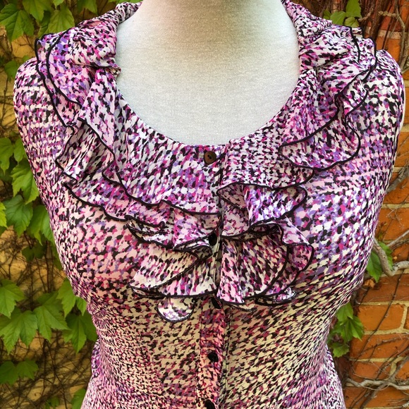 Large EMBODY Dress Upcycled Flared Boho Purple - Picture 5 of 9